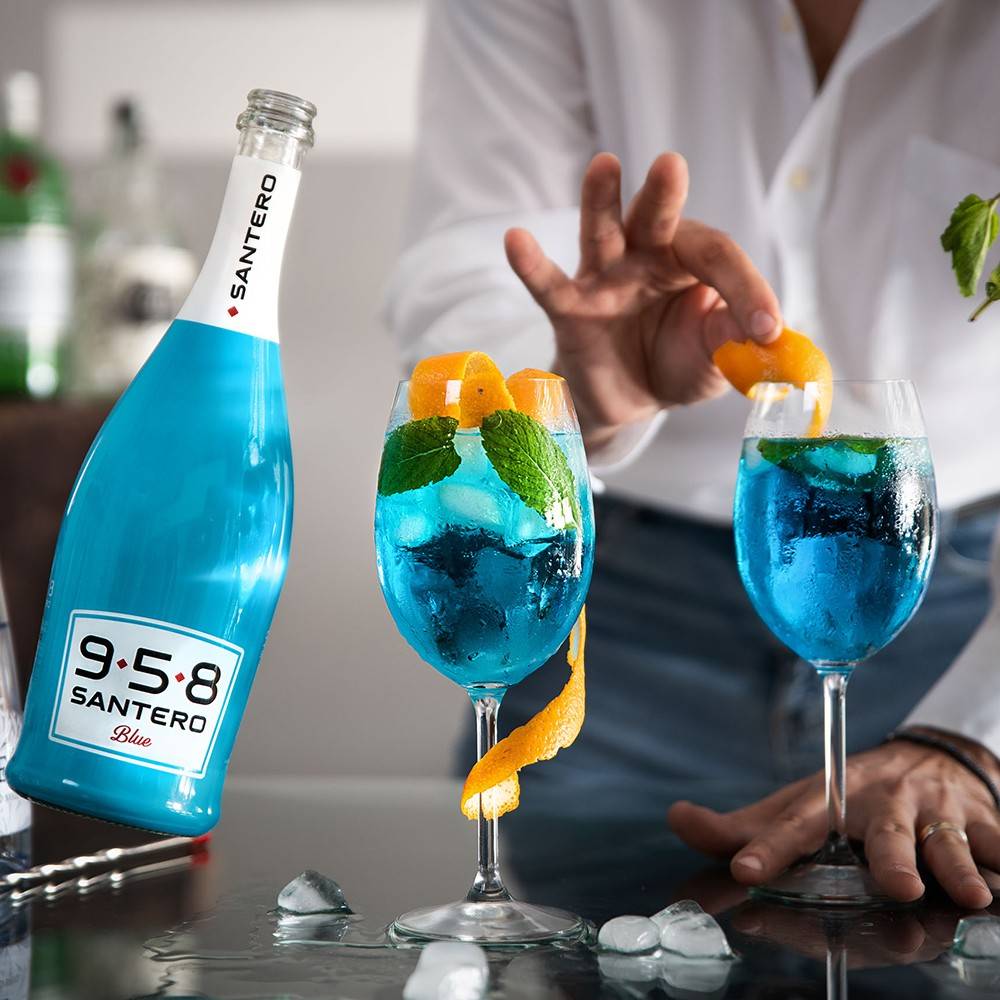 Set 6 bicchieri Blu - Santero 958