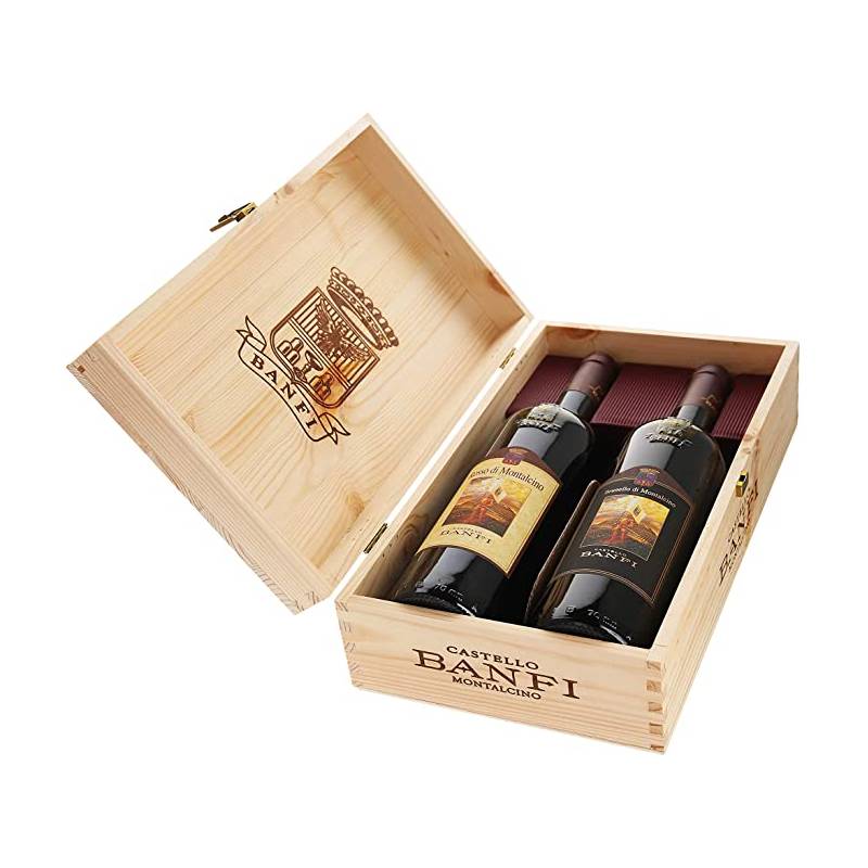 Brunello e Rosso di Montalcino Castello Banfi casetta 2 bottiglie