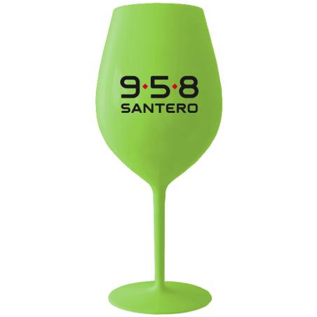 Bicchiere Santero 958 verde a forma di calice