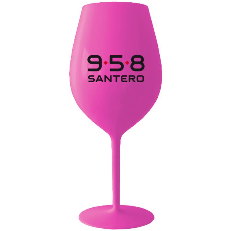 Bicchiere Santero 958 fucsia a forma di calice