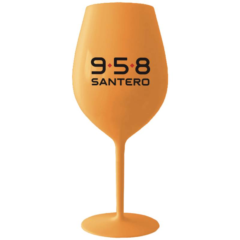 Bicchiere Santero 958 arancione a forma di calice
