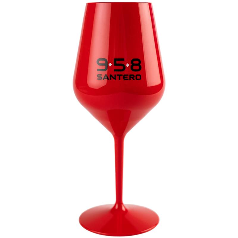 Bicchiere Santero 958 rosso a forma di calice