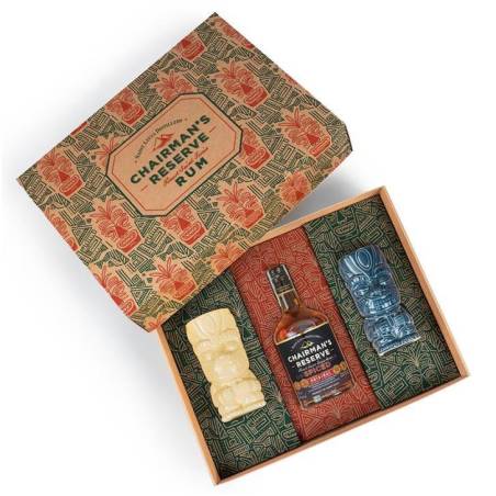 Rum Chairman's Reserve Spiced Special Pack con 2 Tiki Mug astucciato