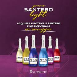 Santero 958 pack light mix spumante extra dry e dolce 6 bottiglie + 6 omaggio