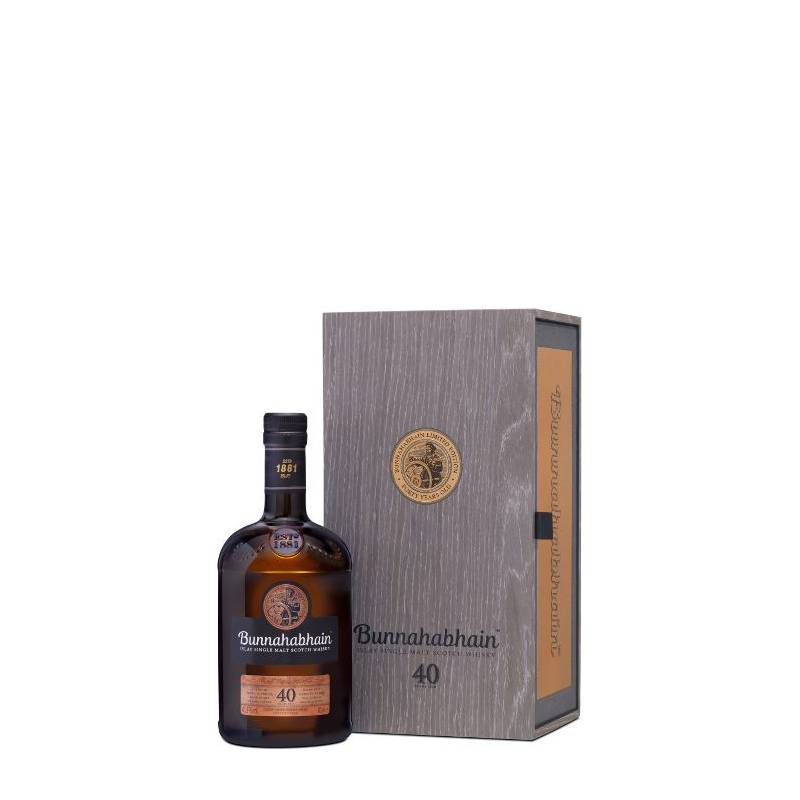 Whisky 40 anni Bunnahabhian cassetta legno