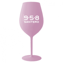 Bicchiere Santero 958 rosa a forma di calice