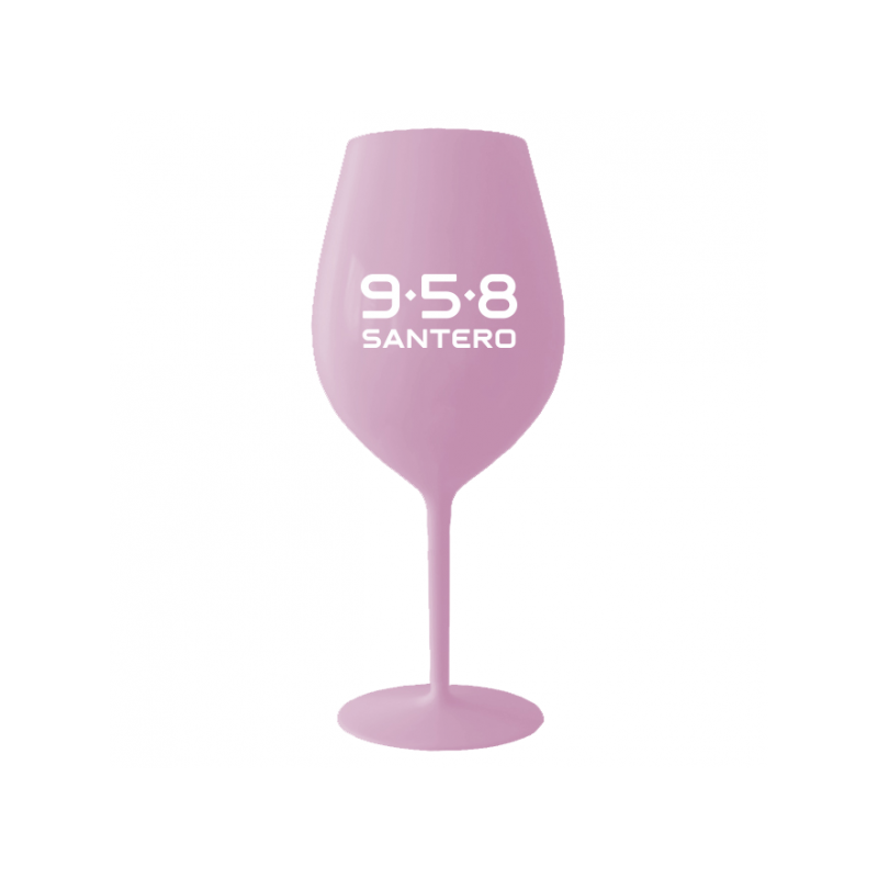 Bicchiere Santero 958 rosa a forma di calice
