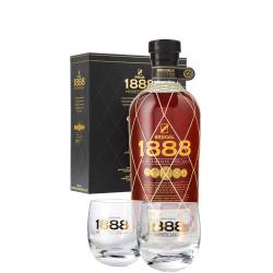 Rum 1888 Brugal special pack con 2 bicchieri