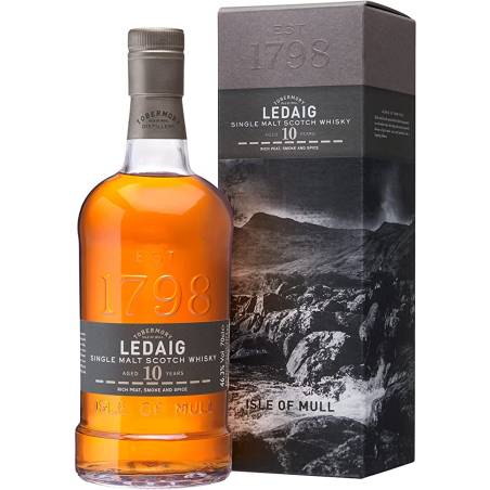 Scotch Whisky 10 anni Ledaig Single Malt Tobermory astucciato