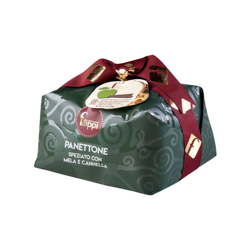 Panettone con Mele e Cannella 1000g Pasticceria Filippi