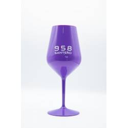 Bicchiere Santero 958 viola a forma di calice