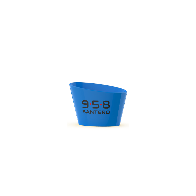 Bicchiere Santero 958 blu a forma di calice
