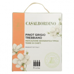 Vino Bianco Pinot Grigio Trebbiano Bag in Box 3 litri Casalbordino