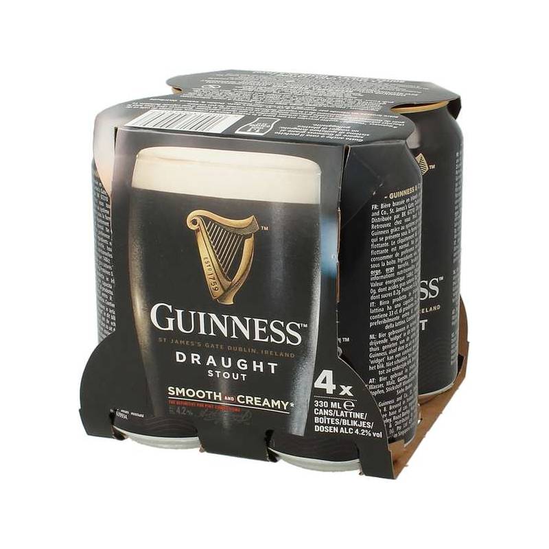 24 Lattine di Birra Guinness Draught 330ml