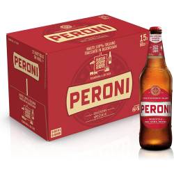 15 bottiglie di Birra 100% Malto Italiano Peroni 0,66l