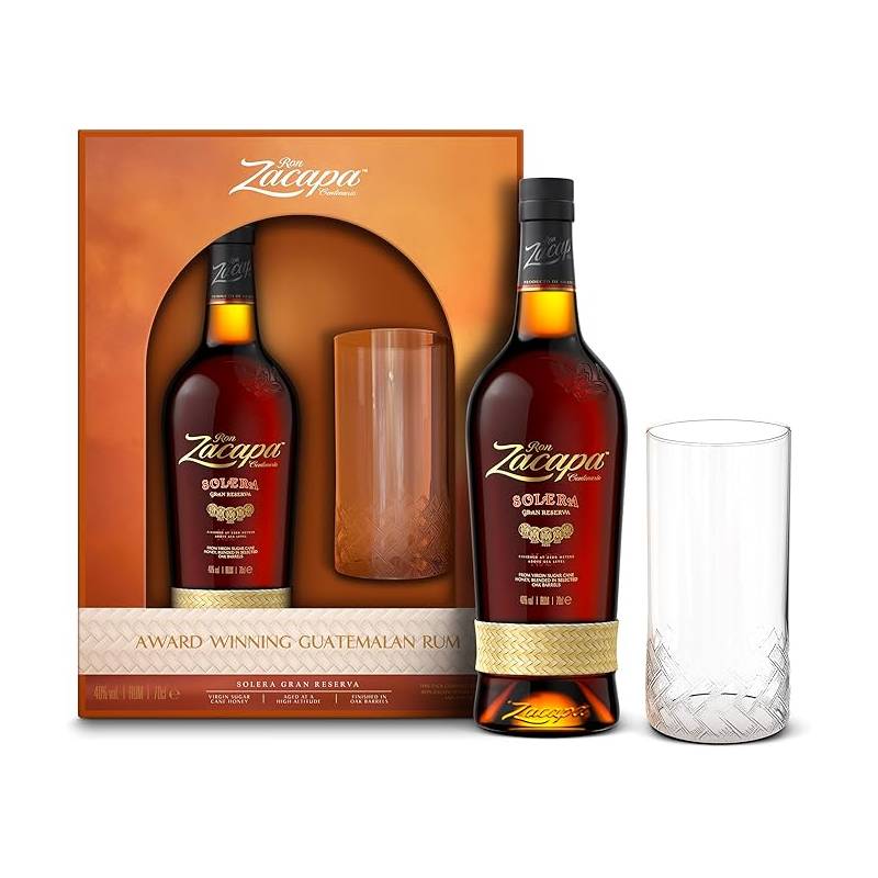 Rum Solera Gran Riserva Zacapa + bicchiere astucciato