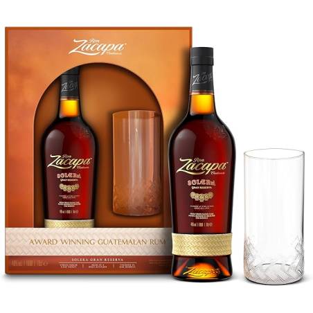 Rum Solera Gran Riserva Zacapa + bicchiere astucciato