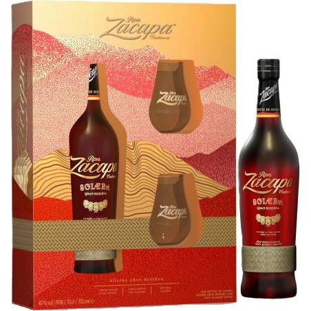 Rum Solera Gran Riserva Zacapa + 2 bicchieri astucciato