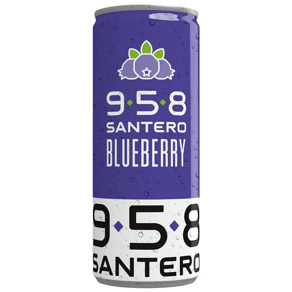 Santero 958 Spumante Blueberry dolce aromatizzato al mirtillo lattina