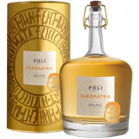 Grappa Cleopatra Moscato Oro con astuccio Distillerie Poli